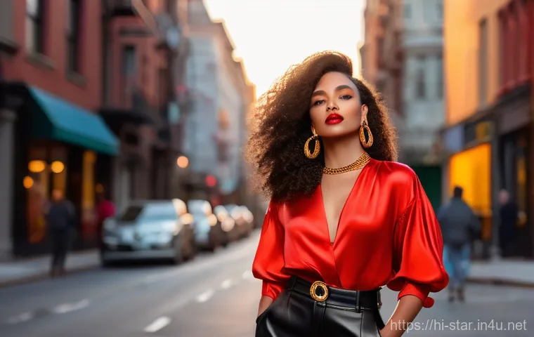별자리별 패션 스타일 - **Fiery & Bold Aries Fashionista**
A confident and energetic young woman, representing an Aries ...