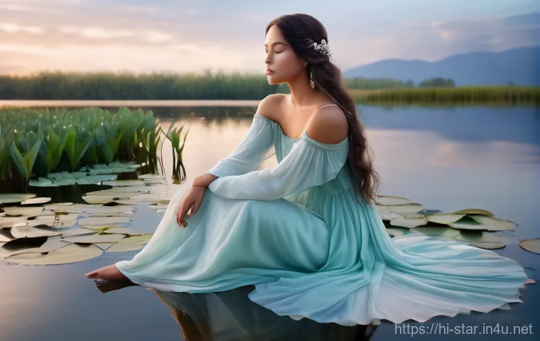 별자리별 패션 스타일 - **Grounded & Elegant Taurus in Nature**
    A serene woman, embodying the earthy elegance of a Tauru...